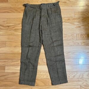 Todd Snyder Light Brown Cotton Gurkha Trousers, 33